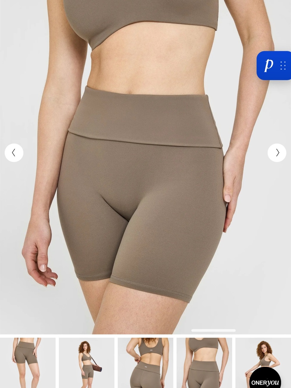 Fold over shorts oner active